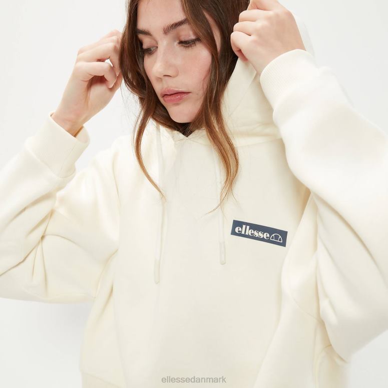 Ellesse Kvinder cria crop hættetrøje J282F42 tøj off white
