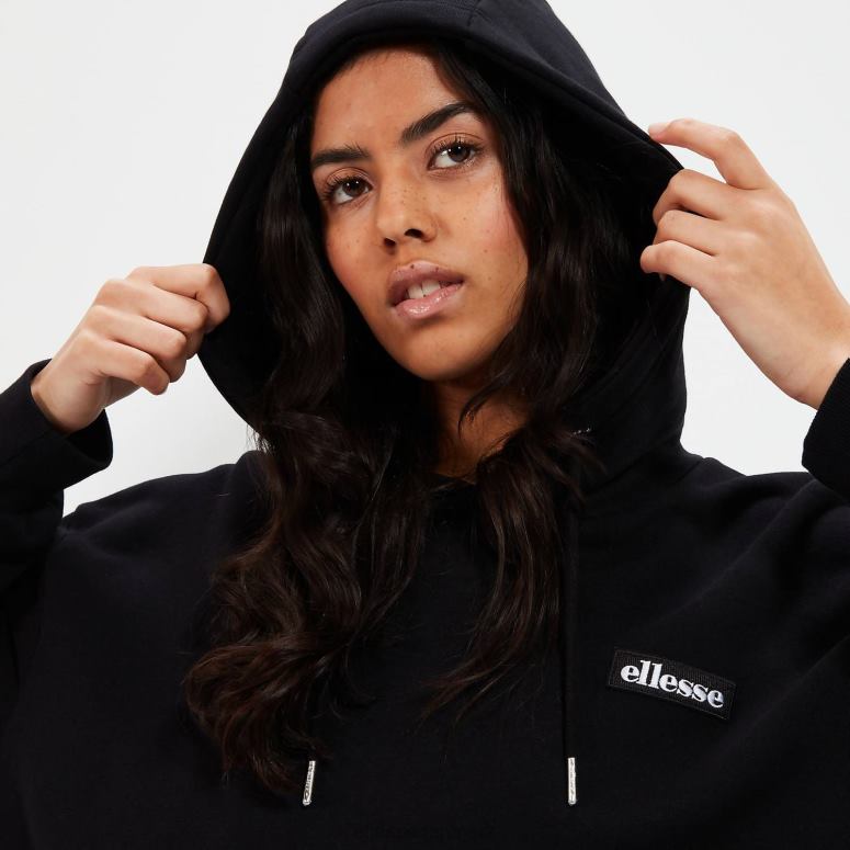 Ellesse Kvinder halo crop hættetrøje J282F21 tøj sort