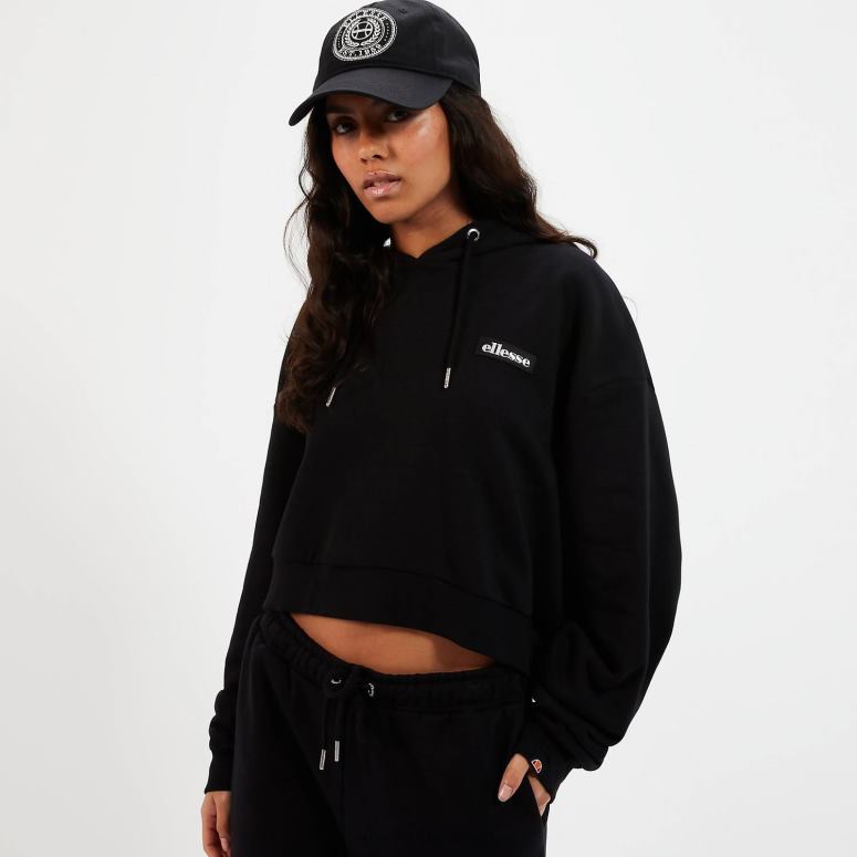 Ellesse Kvinder halo crop hættetrøje J282F21 tøj sort