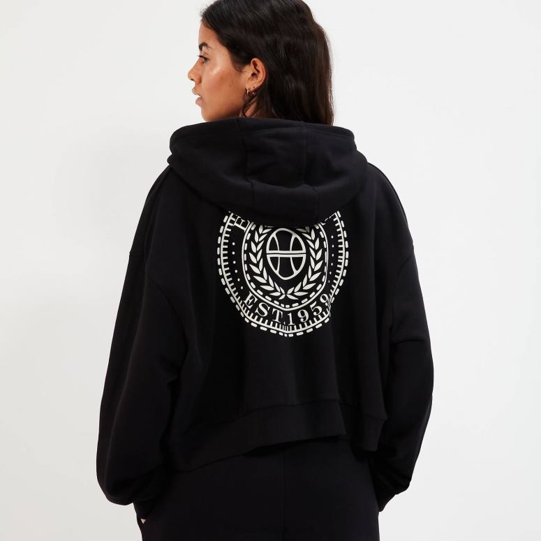 Ellesse Kvinder halo crop hættetrøje J282F21 tøj sort