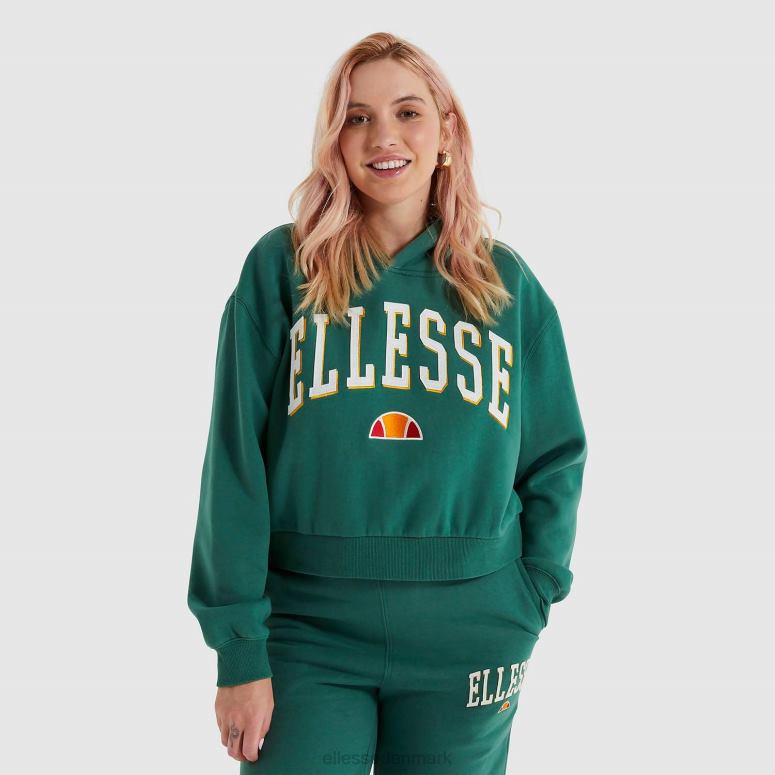 Ellesse Kvinder ramo cropped hættetrøje J282F179 tøj mørkegrøn