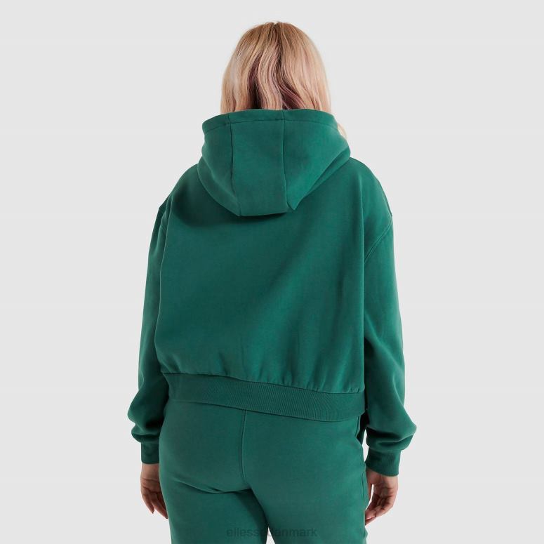 Ellesse Kvinder ramo cropped hættetrøje J282F179 tøj mørkegrøn