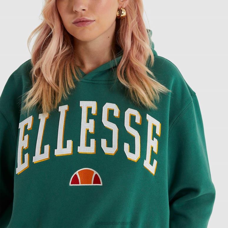 Ellesse Kvinder ramo cropped hættetrøje J282F179 tøj mørkegrøn