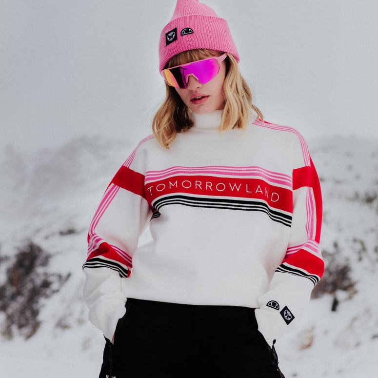 Ellesse Kvinder morgenland strikket sweatshirt J282F36 tøj hvid