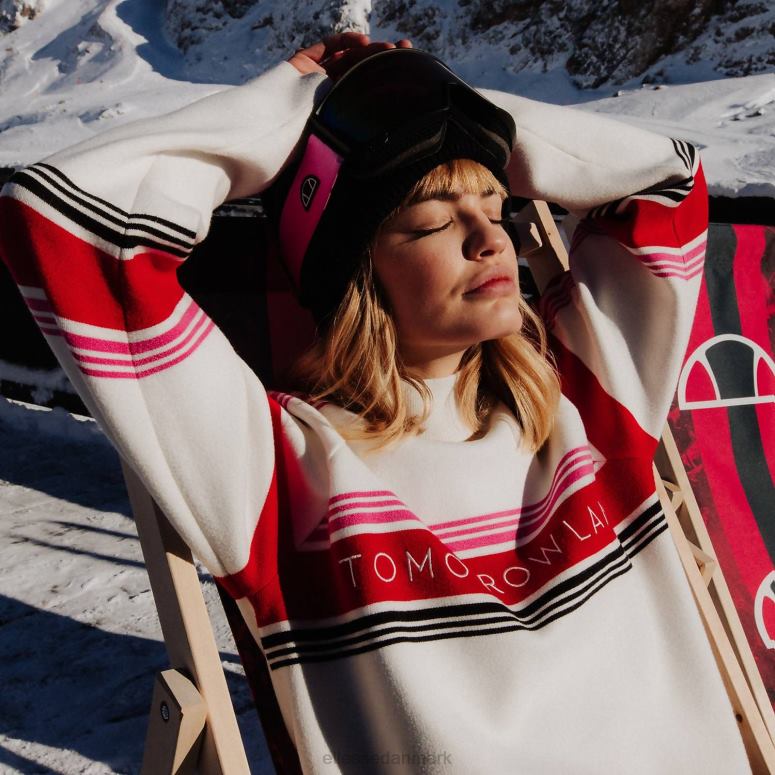 Ellesse Kvinder morgenland strikket sweatshirt J282F36 tøj hvid
