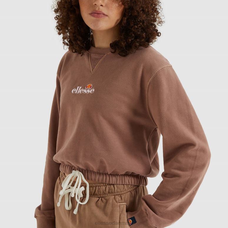 Ellesse Kvinder popsy cropped sweatshirt J282F170 tøj Brun