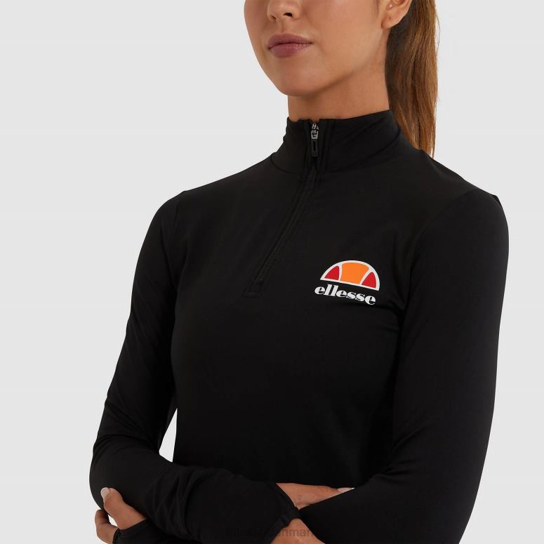 Ellesse Kvinder sofira 1/4 lynlås top J282F96 tøj sort