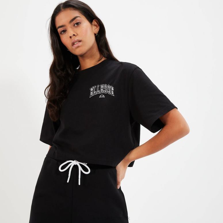 Ellesse Kvinder beneventi croppd t-shirt J282F57 tøj sort