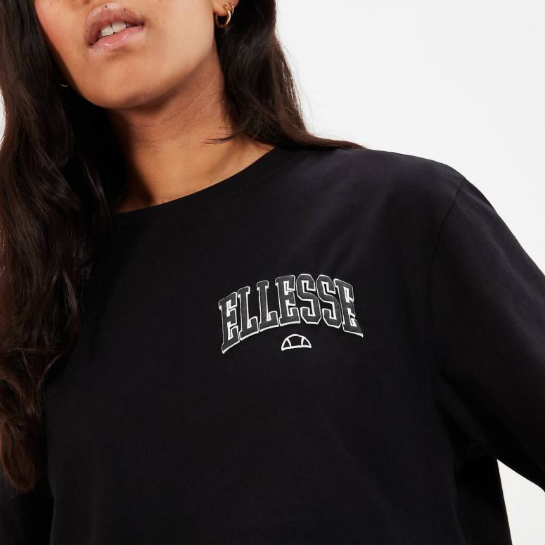 Ellesse Kvinder beneventi croppd t-shirt J282F57 tøj sort
