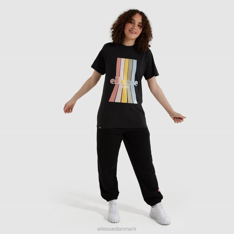 Ellesse Kvinder lavander t-shirt vasket J282F218 tøj sort