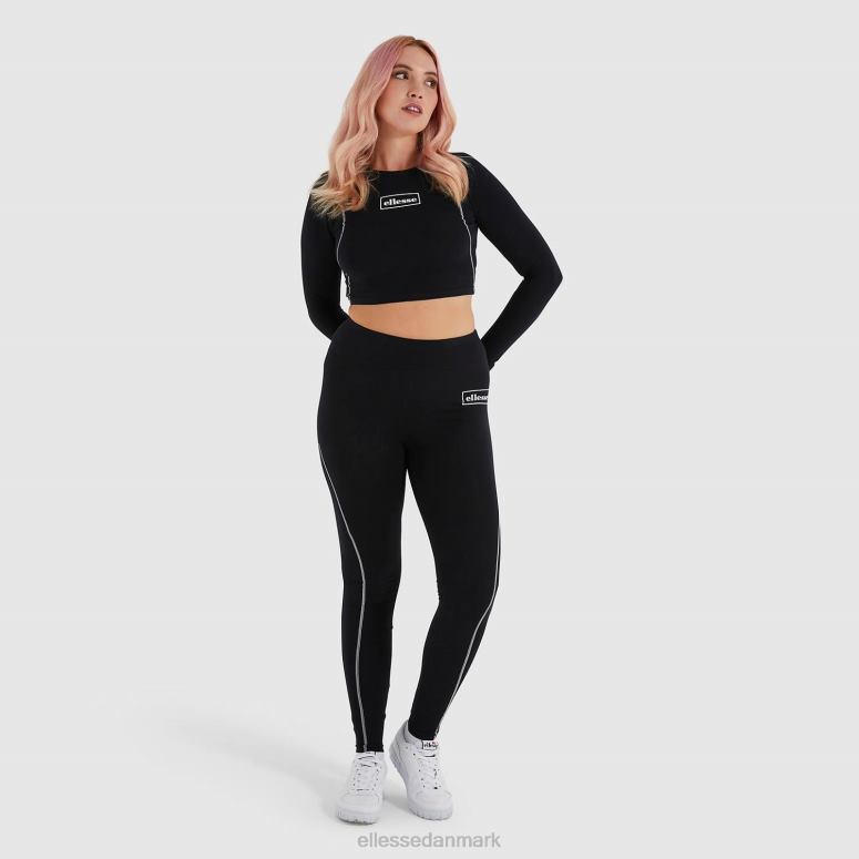 Ellesse Kvinder lucente cropped t-shirt J282F227 tøj sort