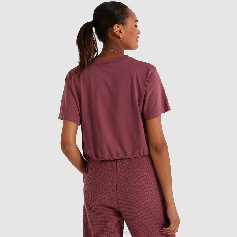 Ellesse Kvinder t-shirt med mandelafgrøder J282F215 tøj mørk pink