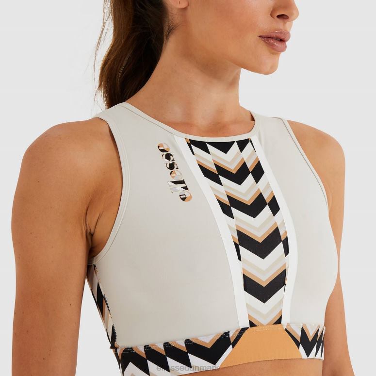 Ellesse Kvinder sizzle cropped vest J282F226 tøj lysegrå