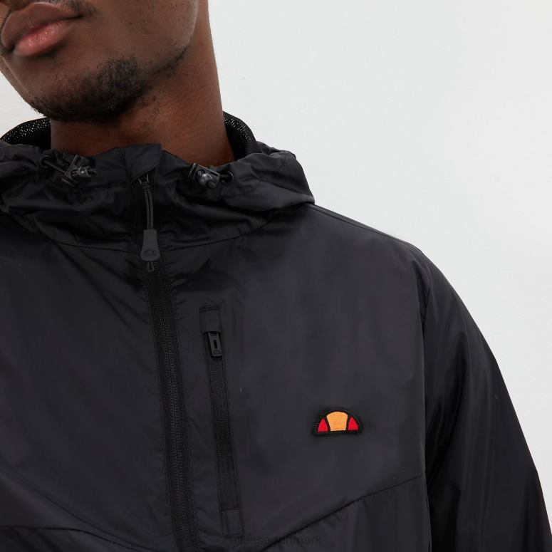 Ellesse Mænd fraktion 2 jakke med fuld lynlås J282F275 tøj sort