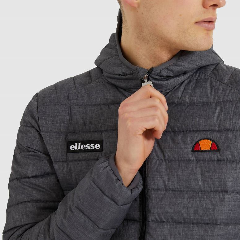 Ellesse Mænd lombardiet polstret jakke J282F287 tøj mørkegrå mergel