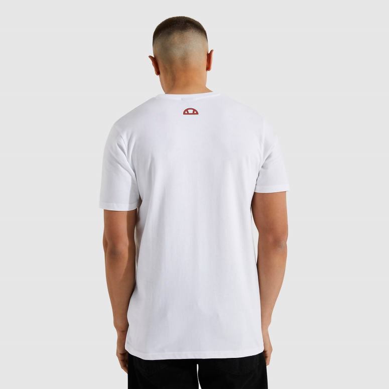 Ellesse Mænd mispassende cyber t-shirt J282F480 tøj hvid