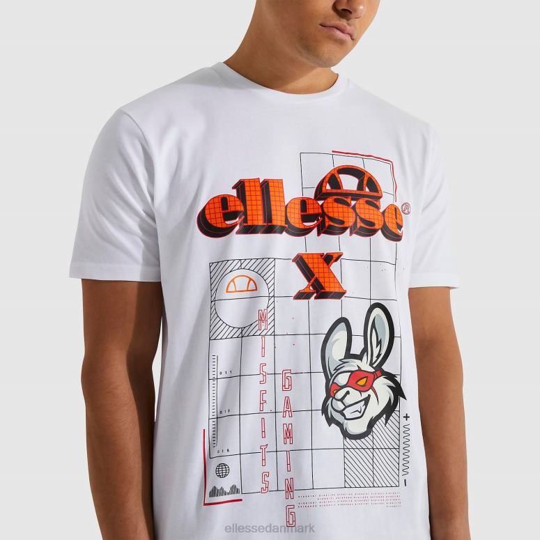 Ellesse Mænd mispassende cyber t-shirt J282F480 tøj hvid