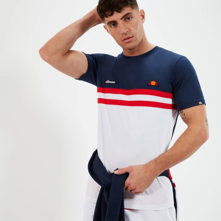 Ellesse Mænd venire t-shirt J282F401 tøj marineblå/rød/hvid