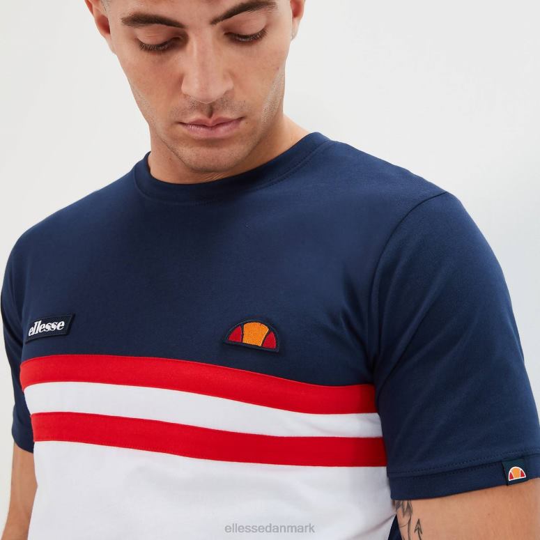 Ellesse Mænd venire t-shirt J282F401 tøj marineblå/rød/hvid