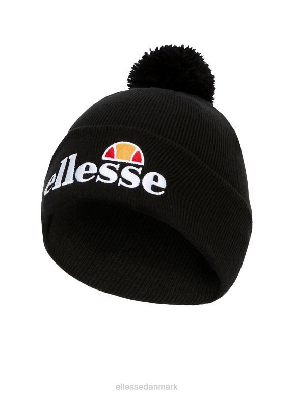 Ellesse stilfuldt velly pom pom beanie sort J282F522 tilbehør mørke lilla